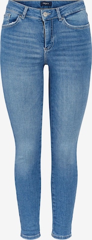 PIECES Skinny Jeans 'Delly' in Blauw: voorkant