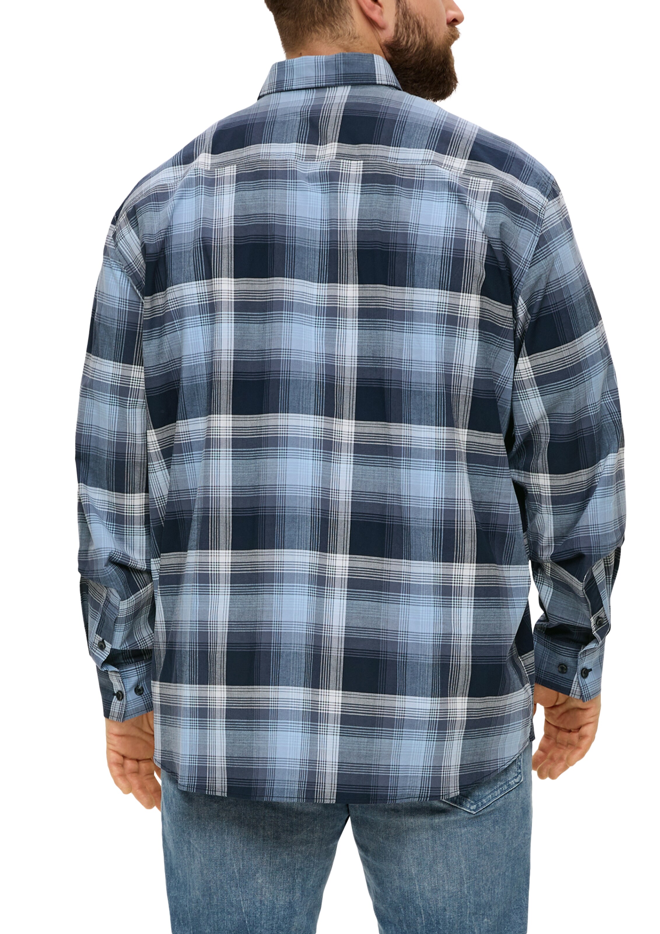 s.Oliver Men Big Sizes Regular Fit Hemd in Blau