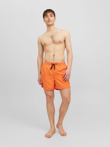 JACK & JONES Board Shorts 'Fiji' in Orange