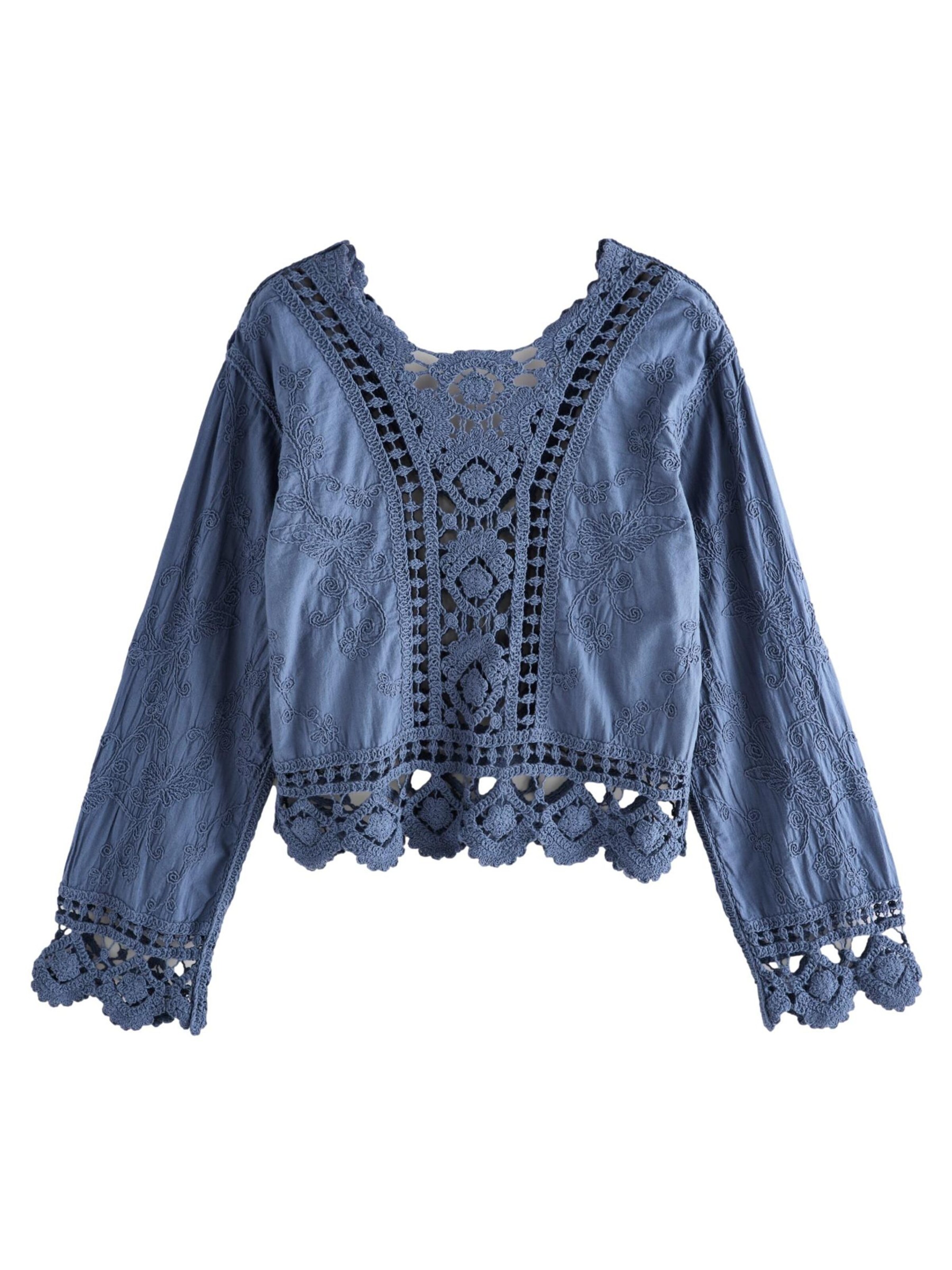 Next Bluse in Blau: Vorderseite