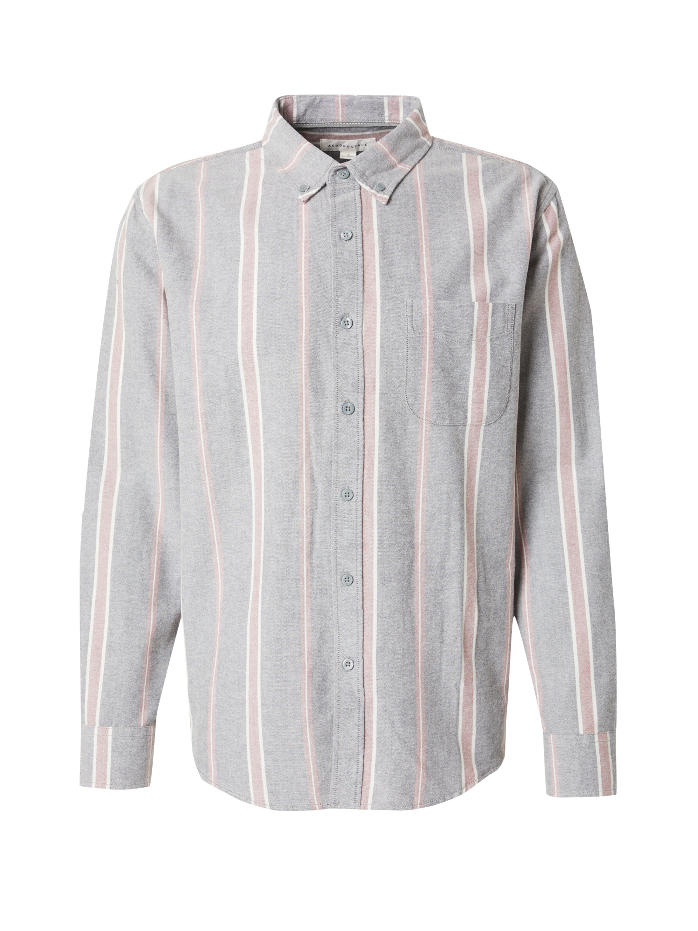 AÉROPOSTALE Рубашка в Серый: спереди