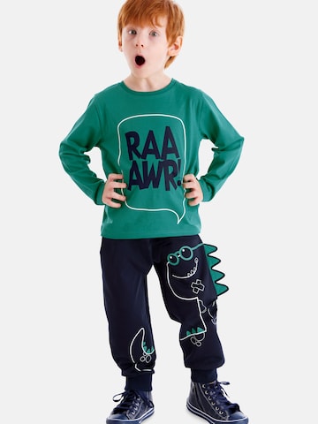 Completo per l'allenamento 'Dino Spikes' di Denokids in verde: frontale
