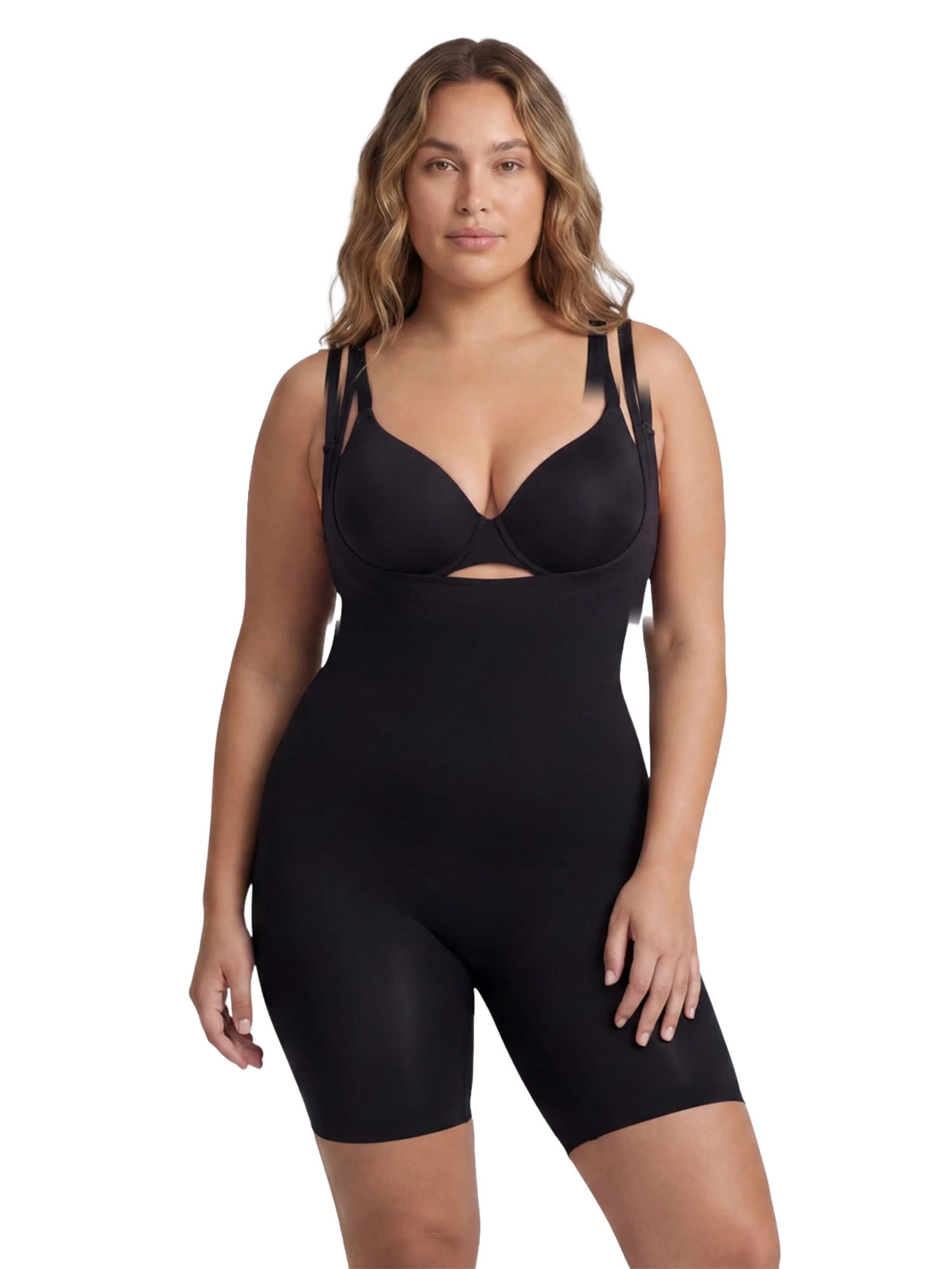 cfab (formerly creamy fabrics) Shapingbody 'Bodysuit Sculpting Shapewear mit offener Brust'‌‌‌‌ in Schwarz