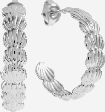 Cala Rose Ohrringe 'LONO' in Silber: Vorderseite