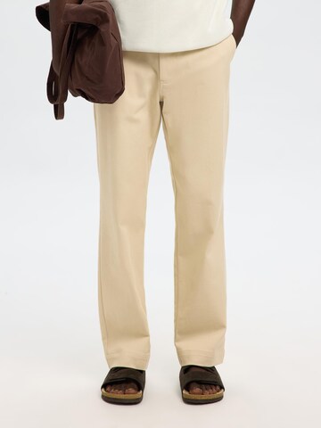SELECTED Regular Pants in Beige: front