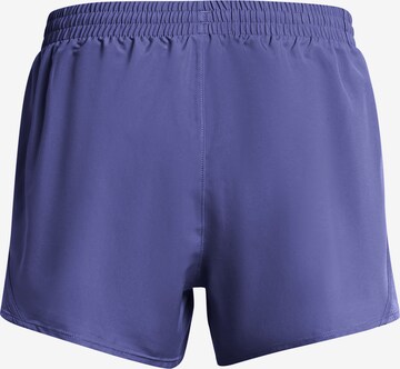 UNDER ARMOUR Regular Workout Pants 'Fly-By 3' in Purple
