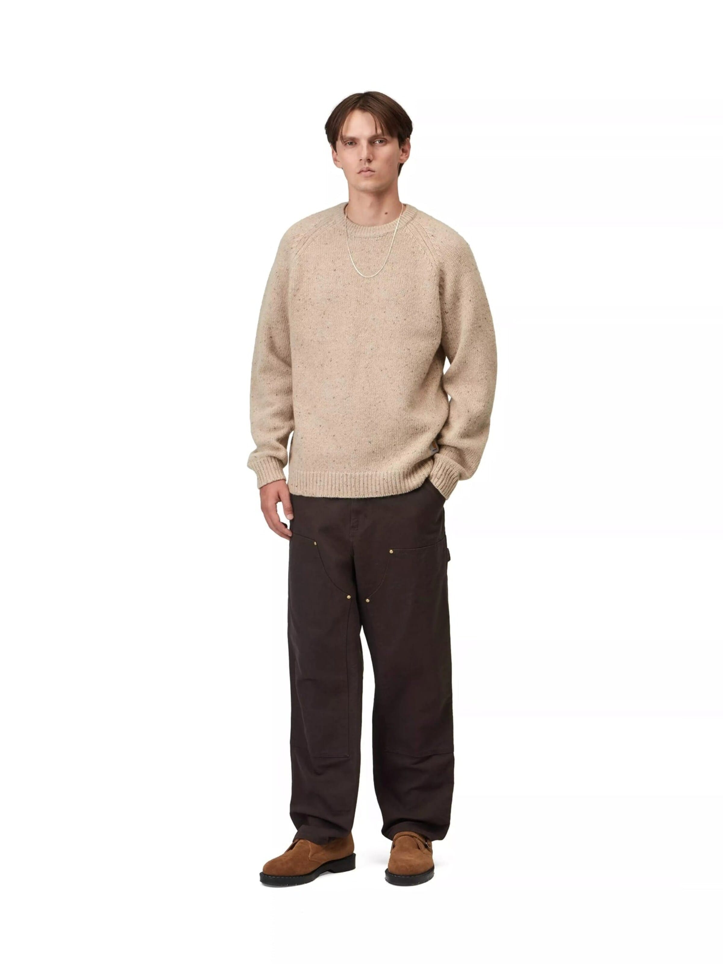 Pullover 'ANGLISTIC SWEATER SPECKLED FLEUR DE SEL' di Carhartt WIP in beige
