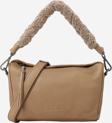 FREDsBRUDER Shoulder Bag 'Chinte' in Brown: front