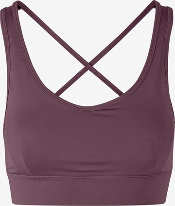 Kismet Yogastyle Bustier Sport-BH 'Rami -Ruby' in Lila: predná strana