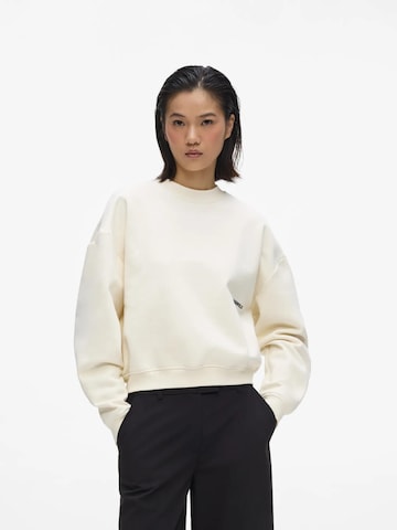 Sweat-shirt KARL LAGERFELD JEANS en beige : devant