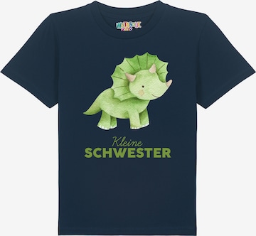watabout.kids Shirt 'Dinosaurier' in Blue: front