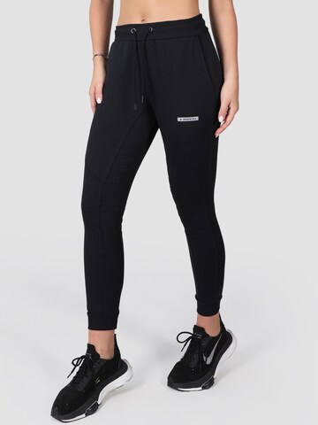 MOROTAI Skinny Workout Pants in Black: front