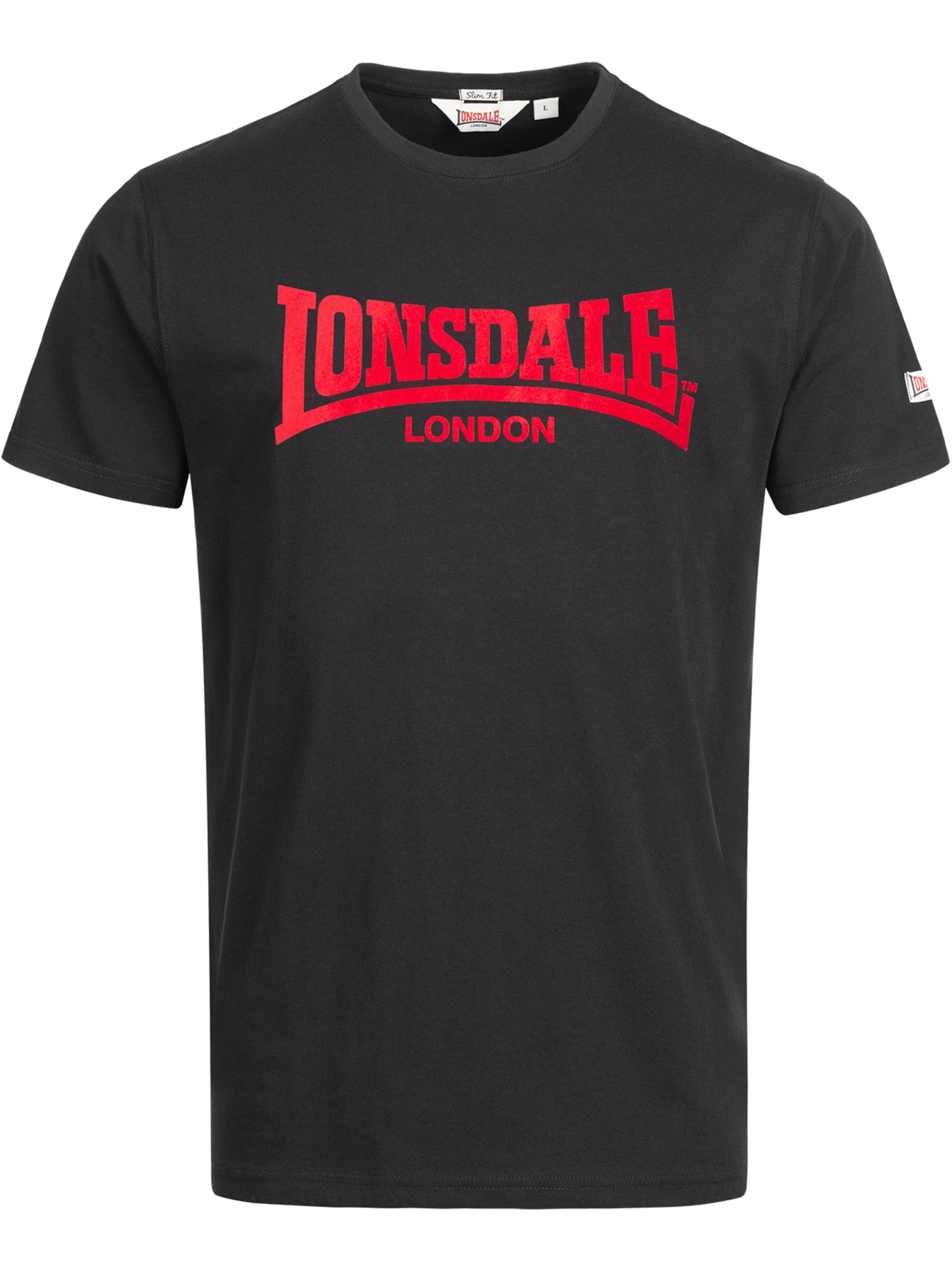 LONSDALE T-shirt 'LL008 One Tone' i svart: framsida