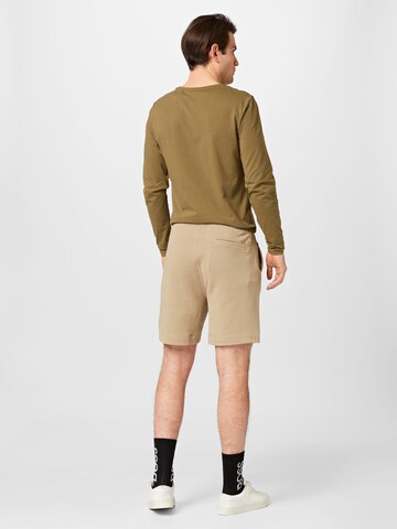 BOSS Normalny krój Spodnie 'Sewalk' w kolorze beżowy
