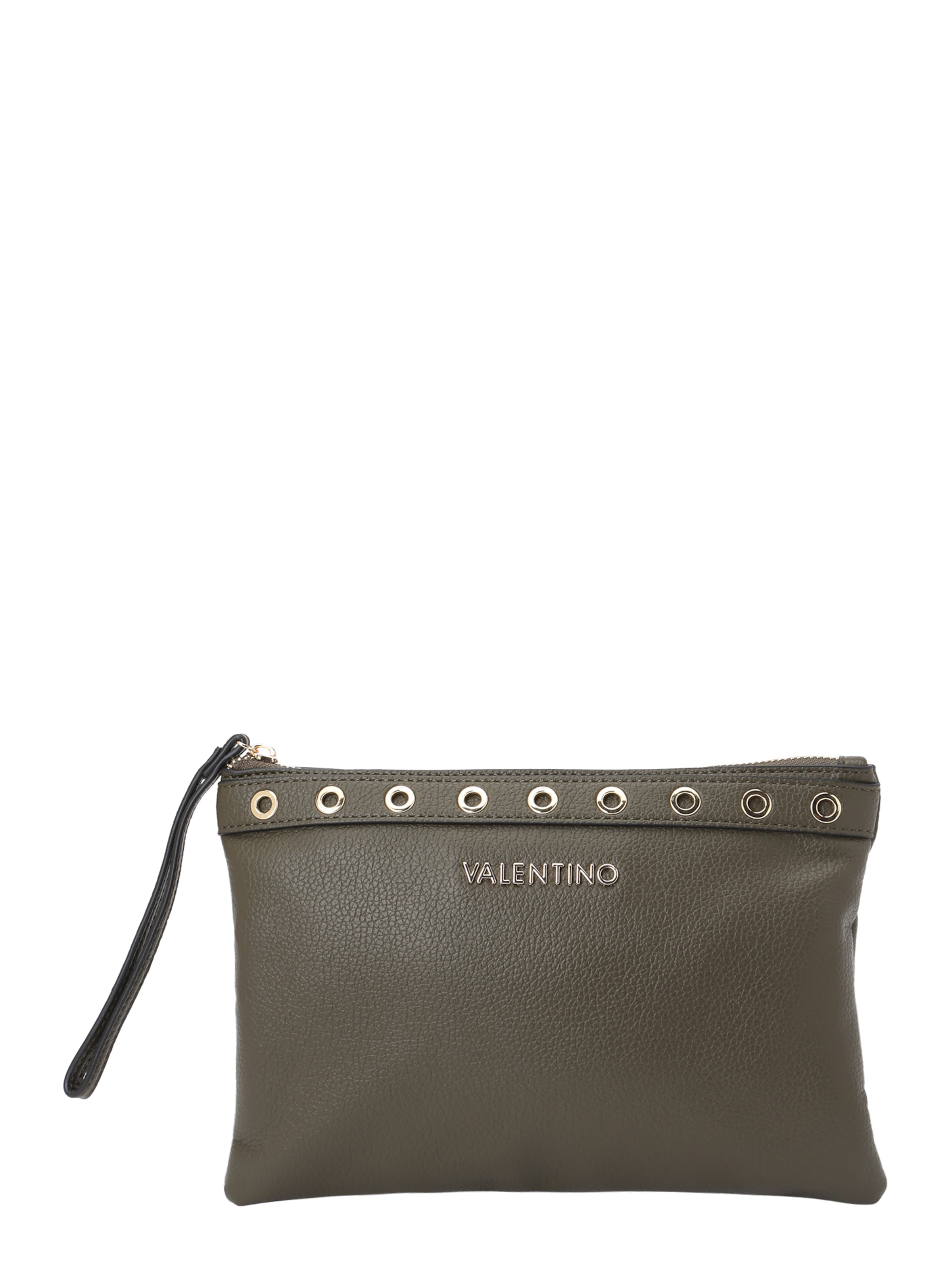 Valentino Bags Cosmetic bag 'BEAUTIES' in Green: front