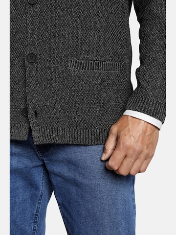 Jan Vanderstorm Comfort fit Knit Cardigan 'Asger' in Black