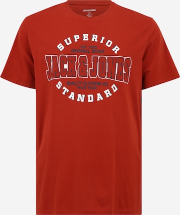 Jack & Jones Plus Shirt in Rood: voorkant