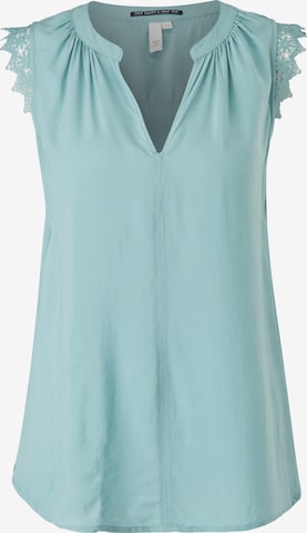 QS - Blusa em azul: frente