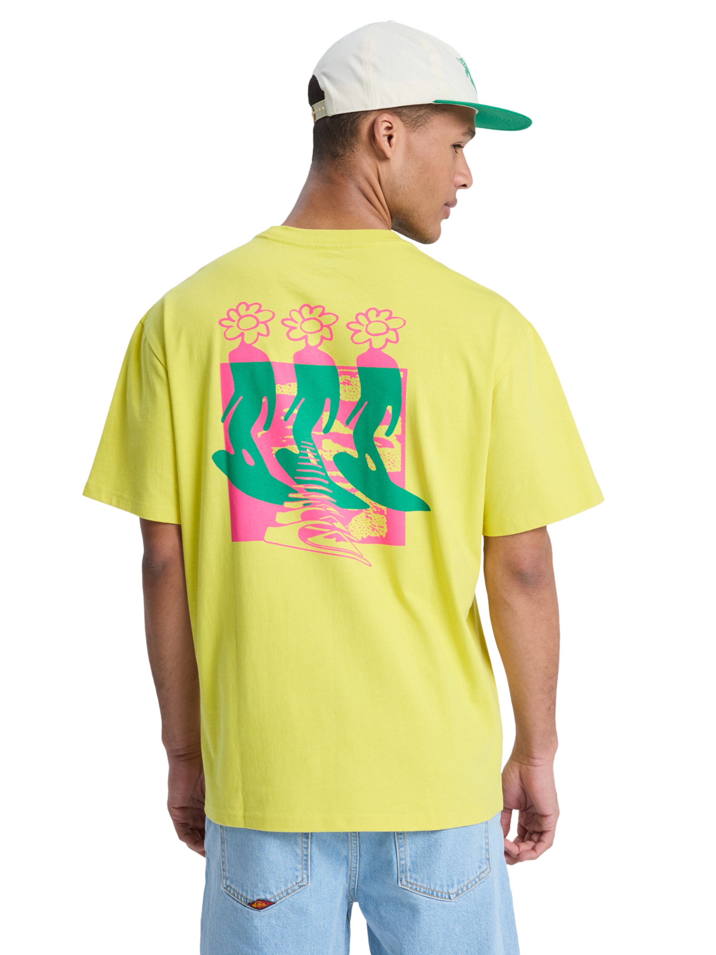 QUIKSILVER T-Shirt in Gelb: Vorderseite