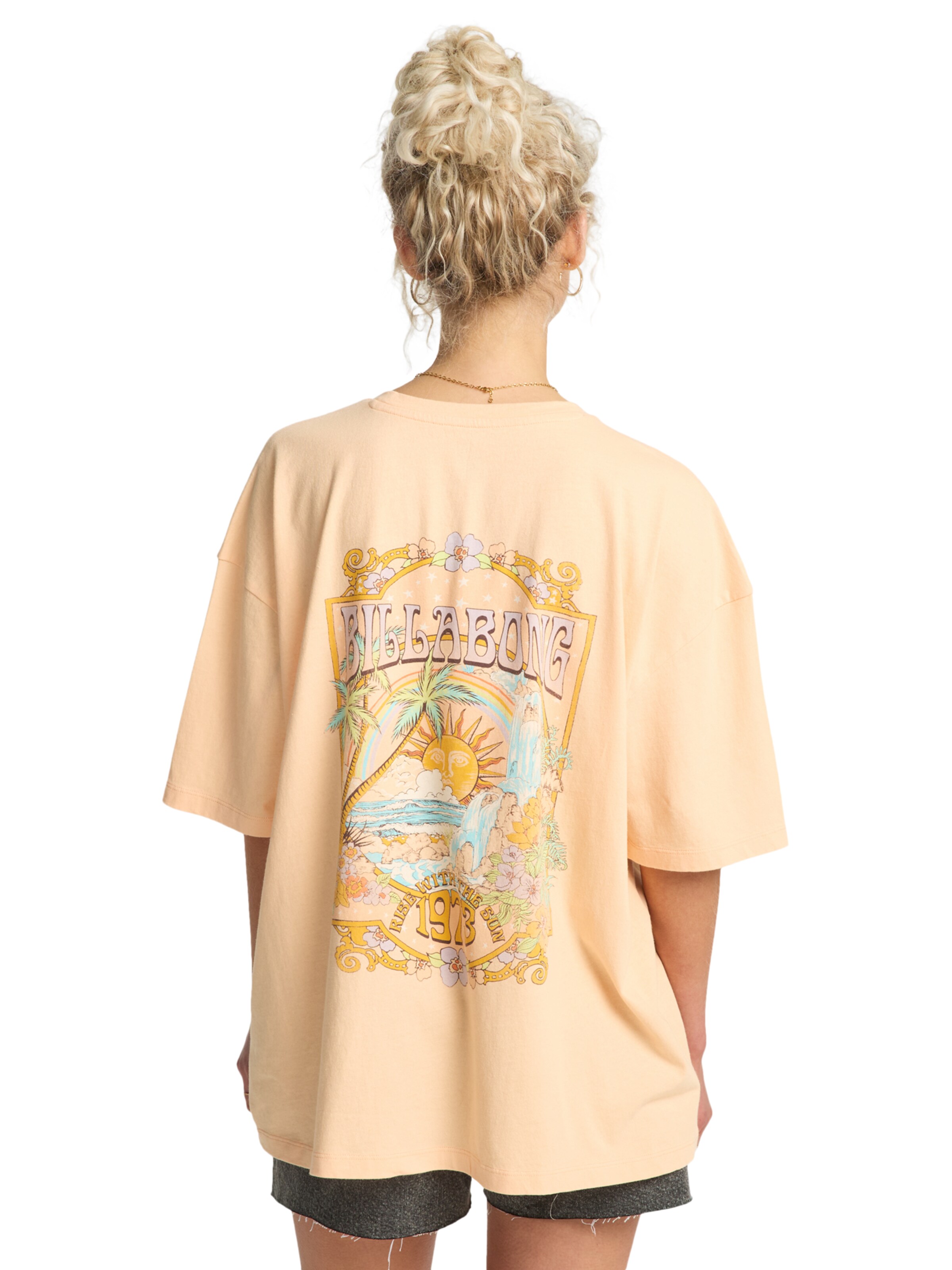 BILLABONG Oversized Shirt 'Waterfall' in Orange: front