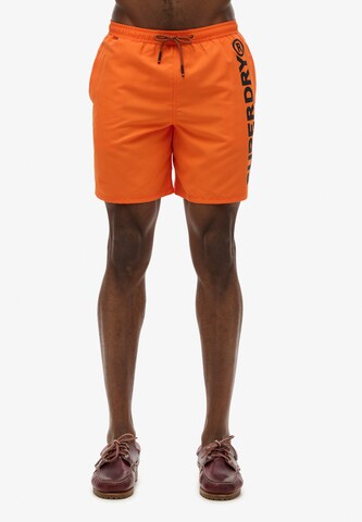 Superdry Zwemshorts in Oranje: voorkant