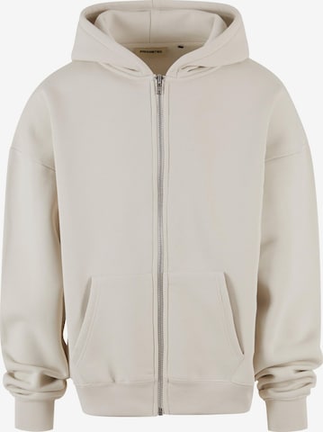 Veste de survêtement Prohibited en blanc : devant