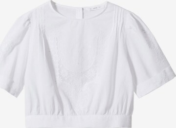 MANGO Blouse 'Rosie' in Wit: voorkant