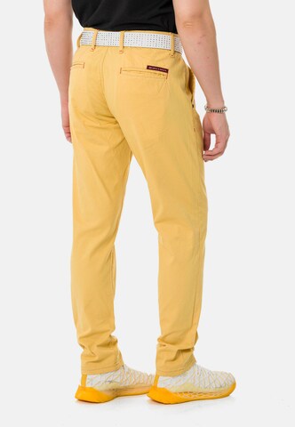 CIPO & BAXX Regular Chino Pants in Yellow