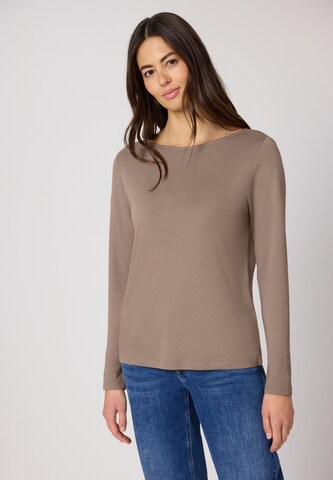 STREET ONE Shirt in Brown: front