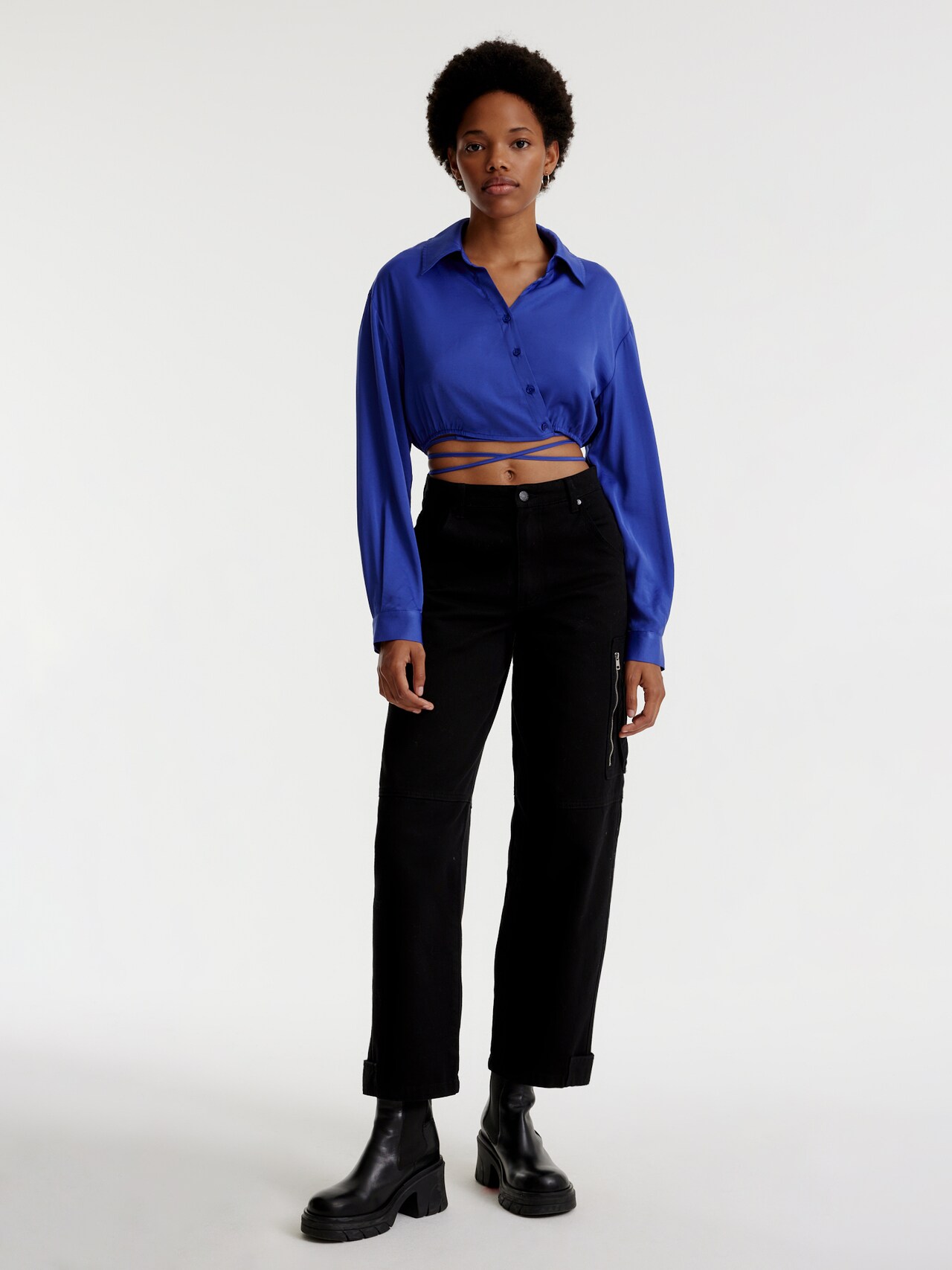 EDITED Produkte Bluse 'Laetizia' blau