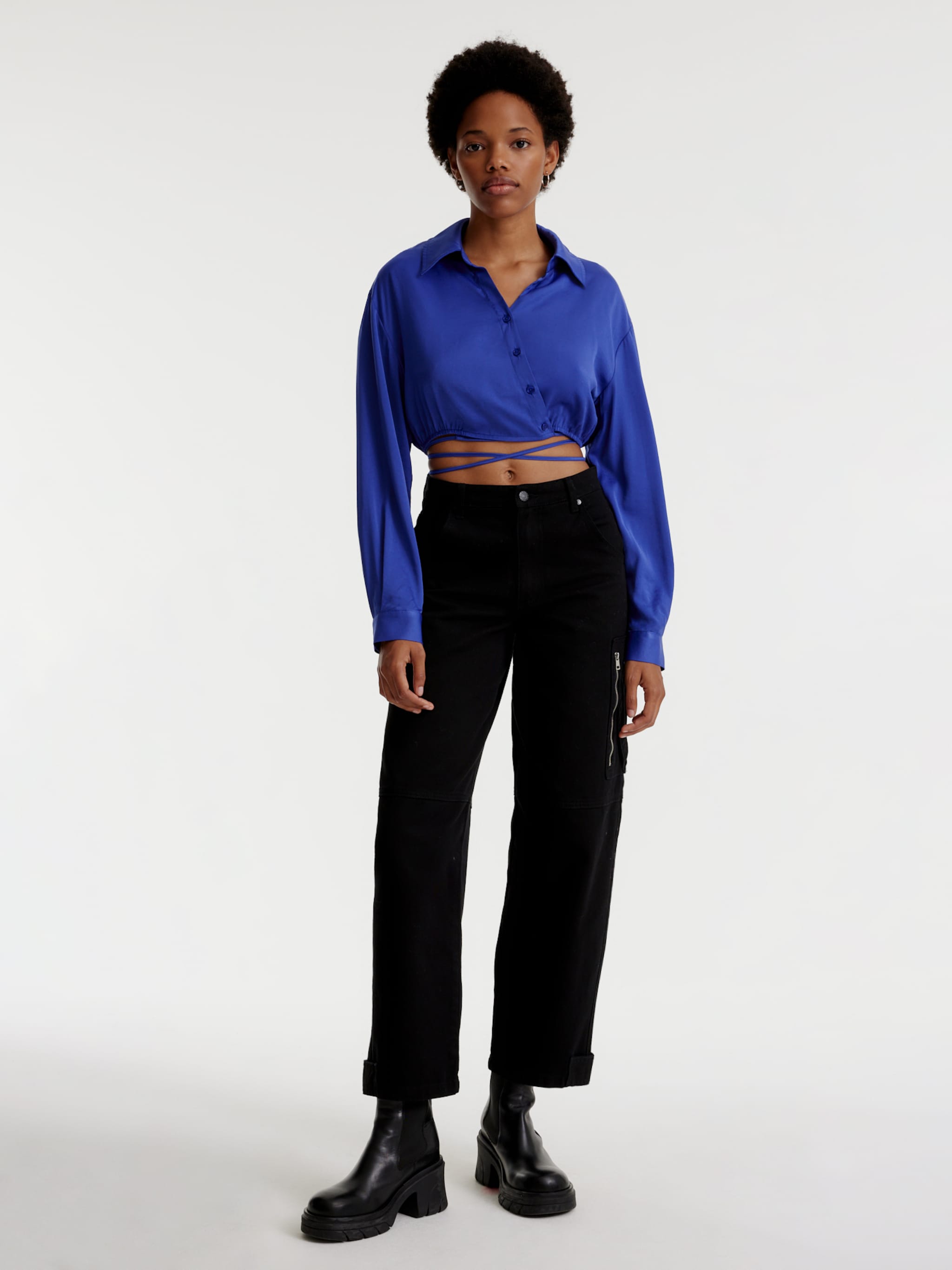 EDITED Produkte Bluse 'Laetizia' blau