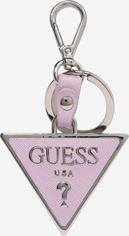 GUESS Key ring 'SAFFIANO' in Purple: front