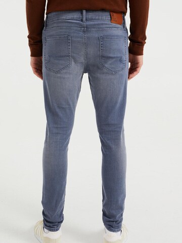 WE Fashion Slimfit Jeans in Blauw