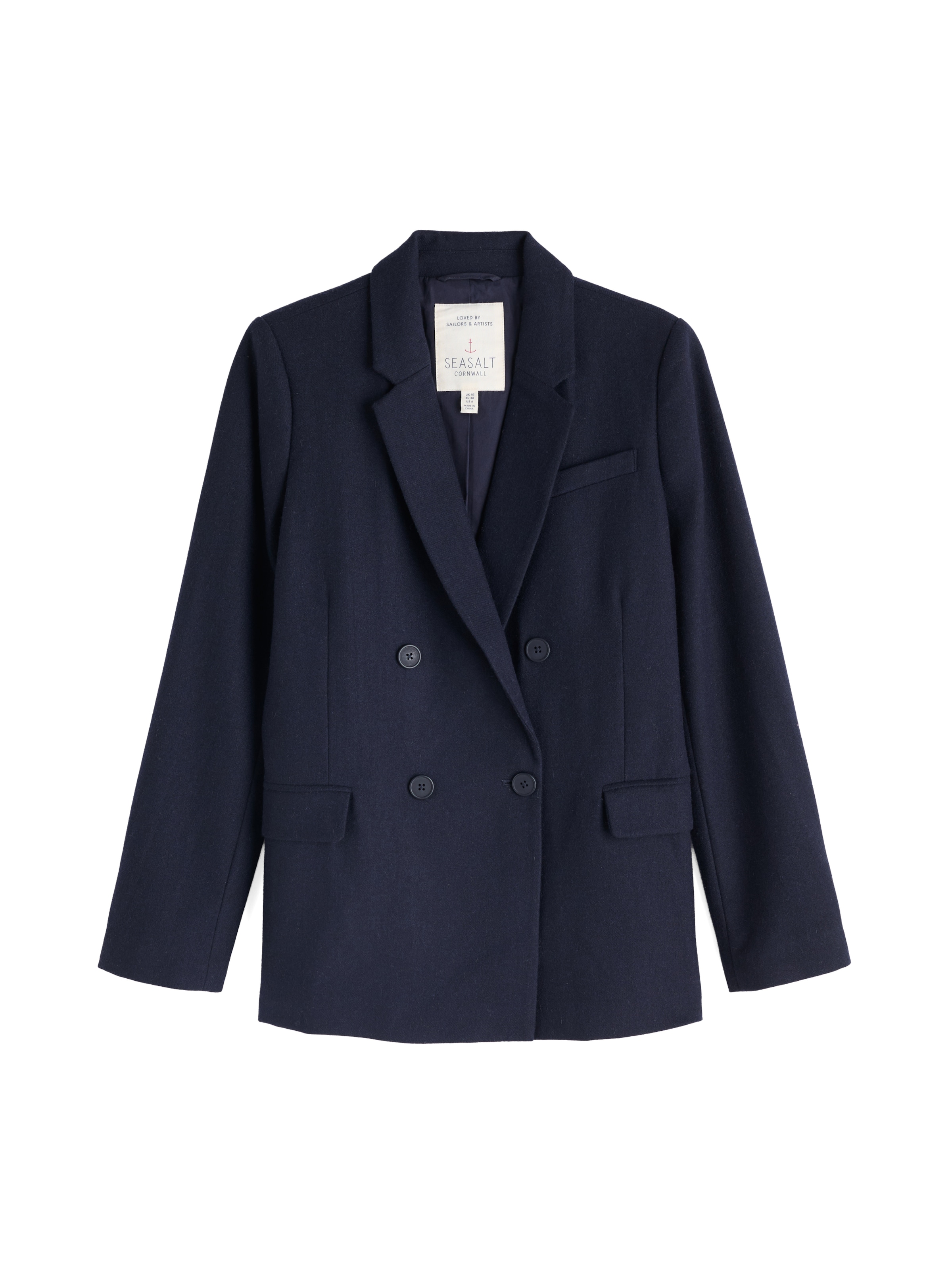 Seasalt Cornwall Blejzr 'Lowena' – modrá: přední strana