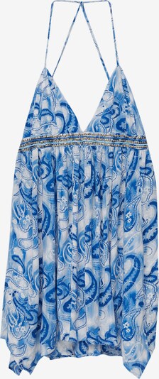Pull&Bear Summer dress in Royal blue / Light blue / Gold / White, Item view