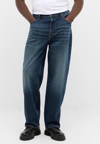 MUSTANG Loosefit Hose 'Vermont Loose' in Blau