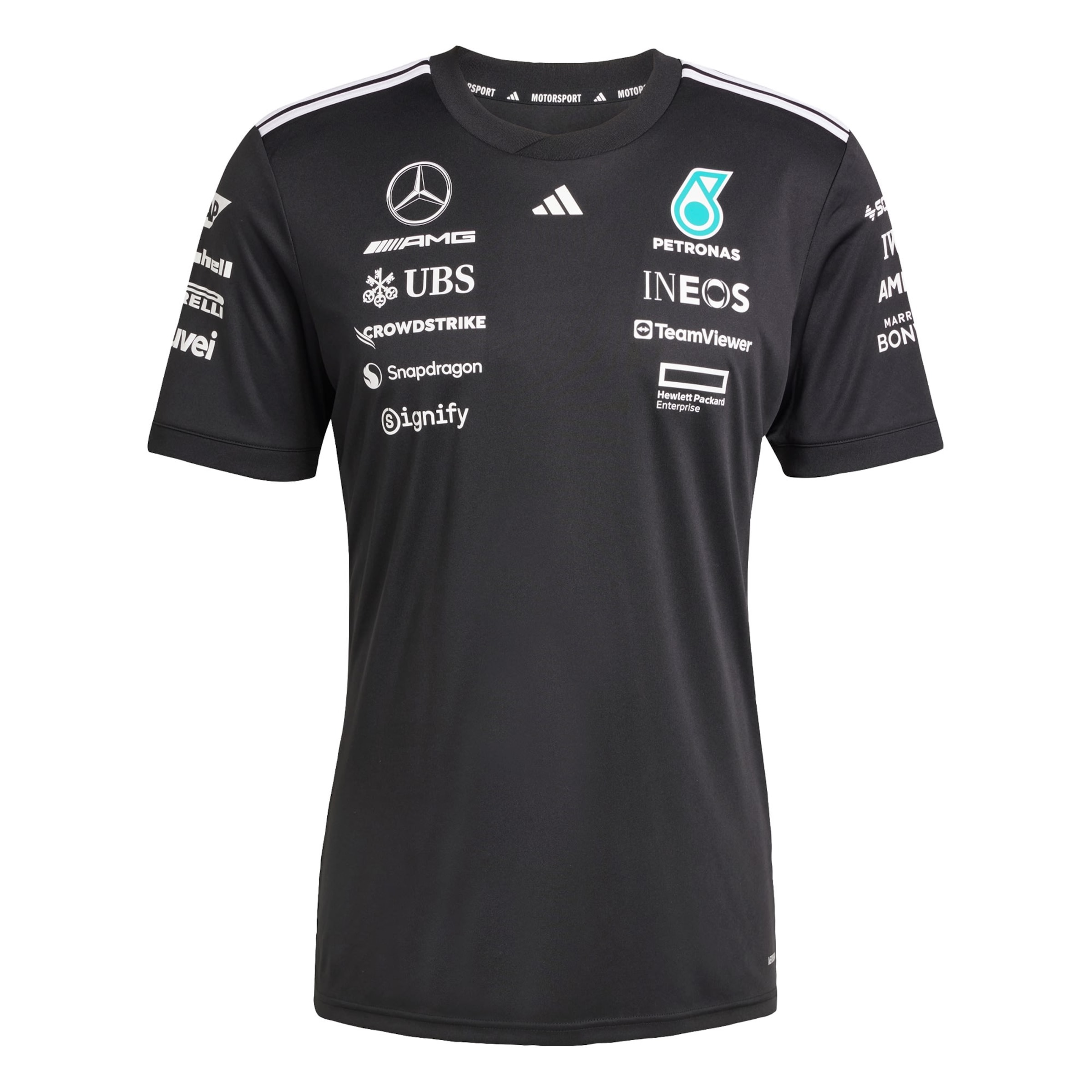 ADIDAS PERFORMANCE Funkcionalna majica 'Mercedes - AMG Petronas Formula One Team' | svetlo modra / črna / bela barva, Prikaz izdelka