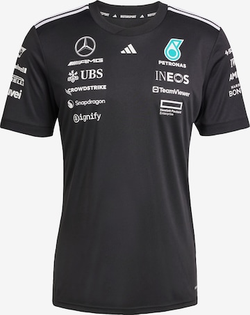 ADIDAS PERFORMANCETehnička sportska majica 'Mercedes - AMG Petronas Formula One Team' - crna boja: prednji dio