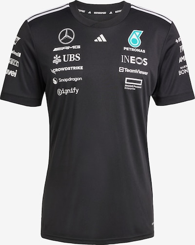 Sportiniai marškinėliai 'Mercedes - AMG Petronas Formula One Team' iš ADIDAS PERFORMANCE, spalva – šviesiai mėlyna / juoda / balta, Prekių apžvalga