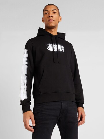 Sweat-shirt 'GINN' DIESEL en noir : devant