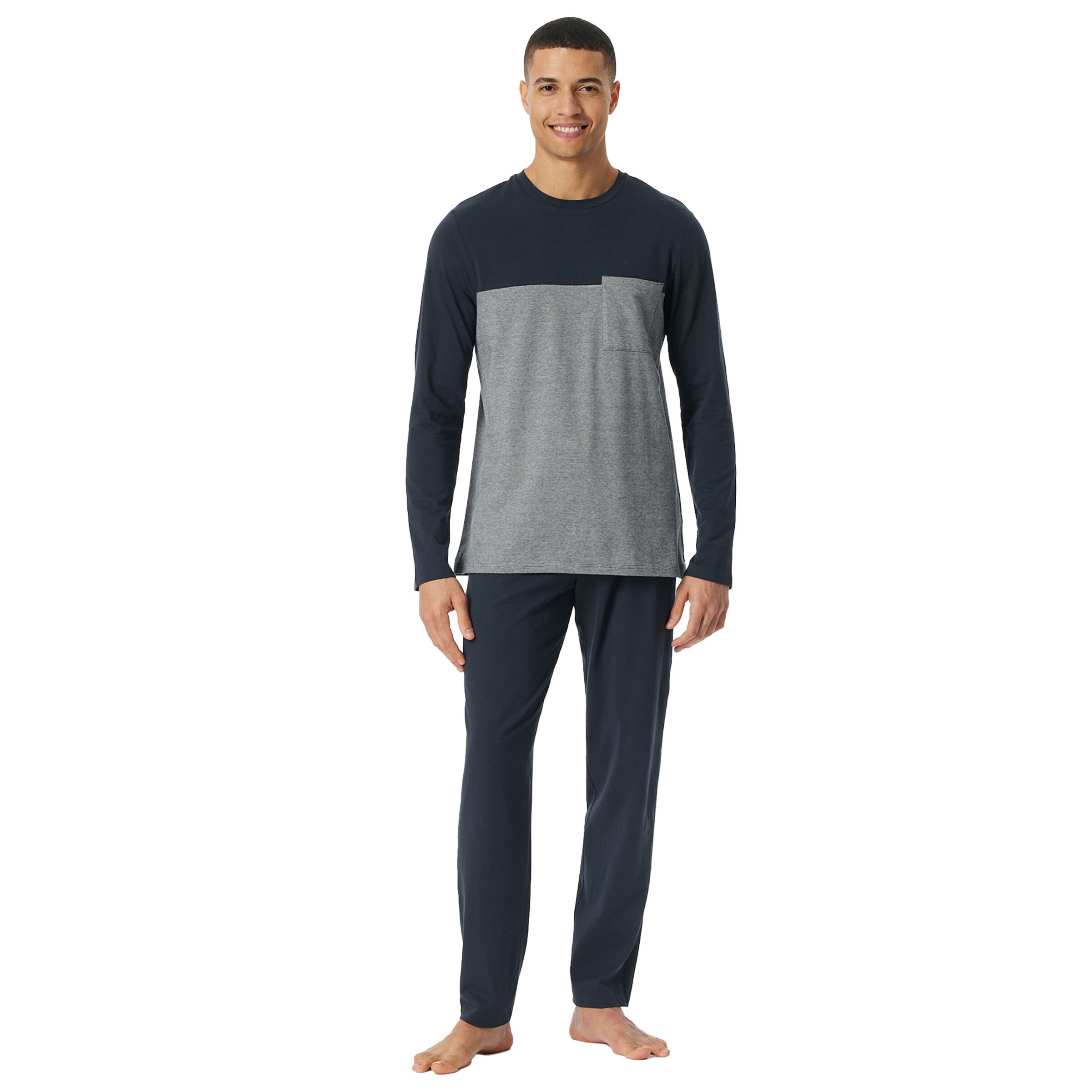 SCHIESSER Pyjama in Blau: Vorderseite