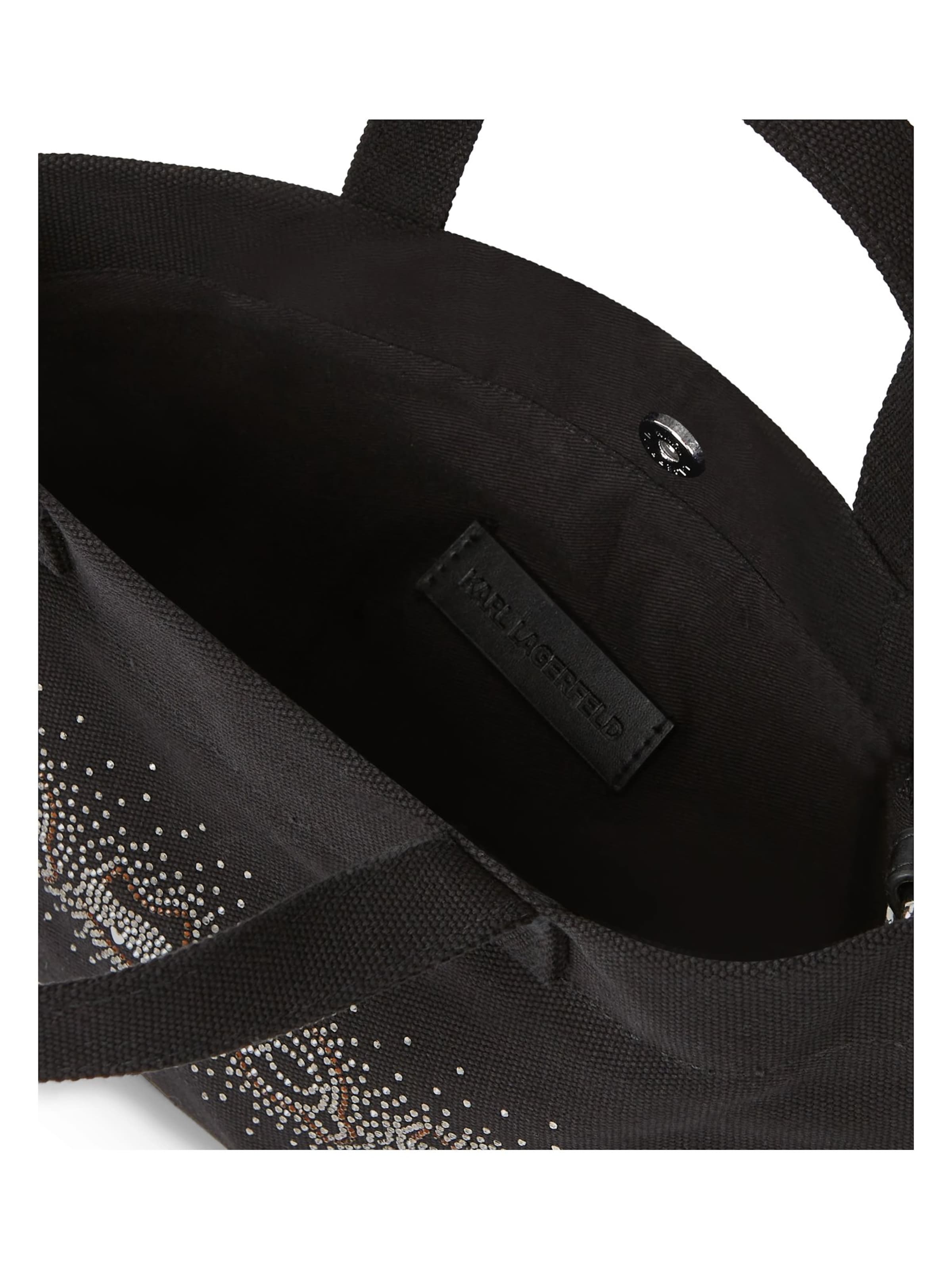 Karl Lagerfeld Shopper 'Ikon' in Schwarz