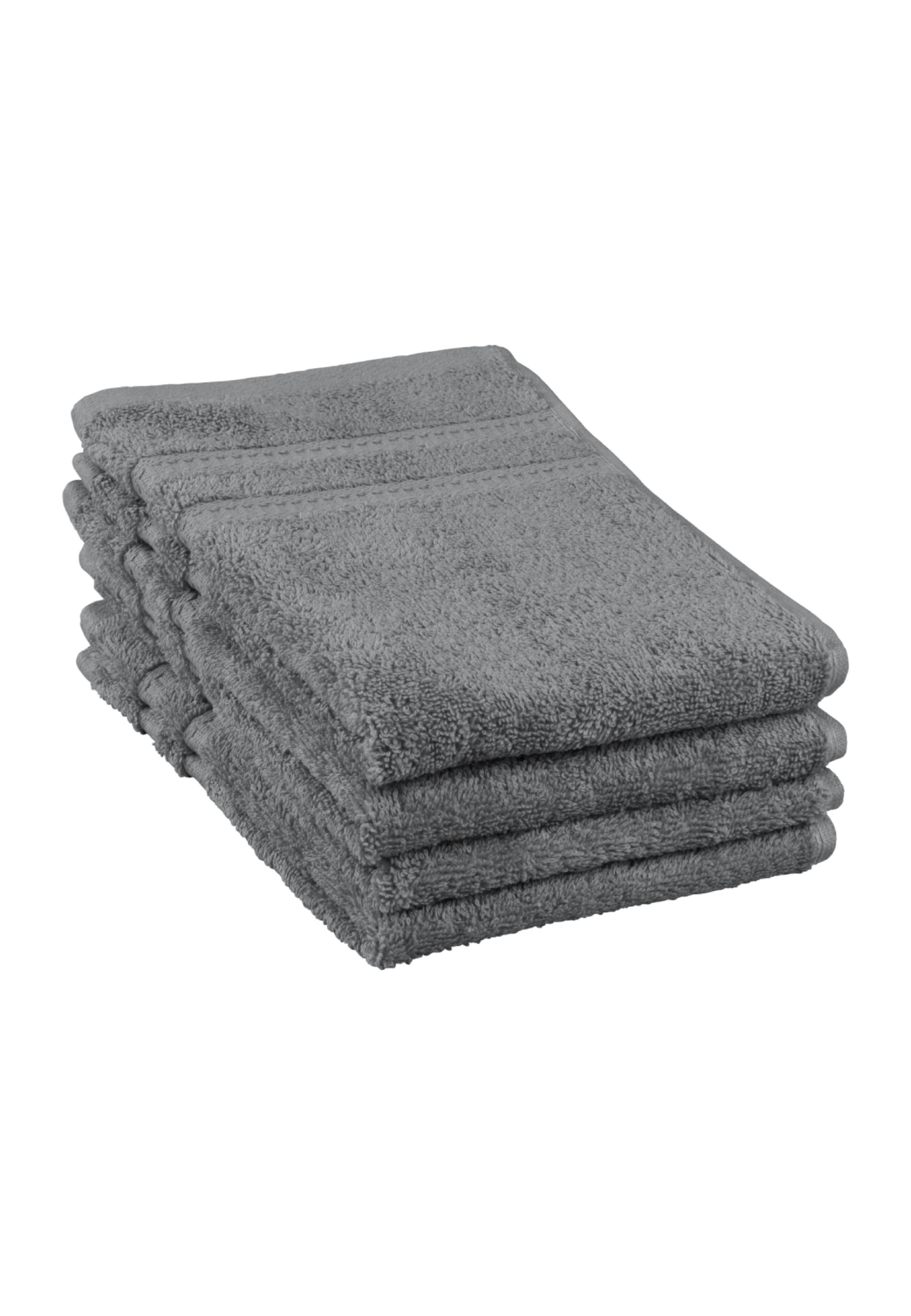SCHIESSER Towel 'Palma' in Grey: front