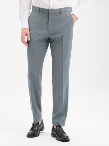 BOSS Regular Pantalon 'Leon' in Groen: voorkant