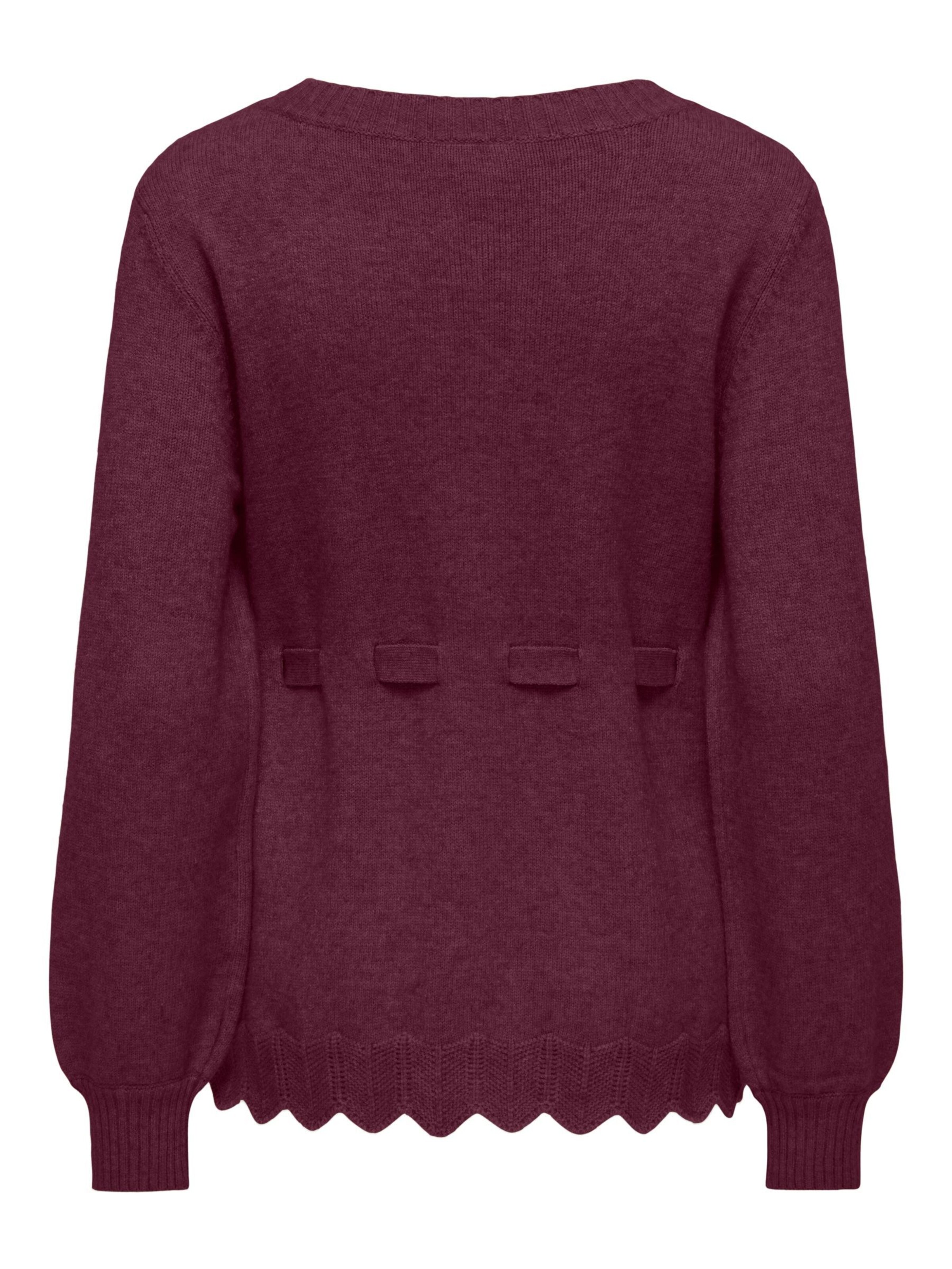 Only Maternity Knit cardigan 'OLMKALLU' in Red