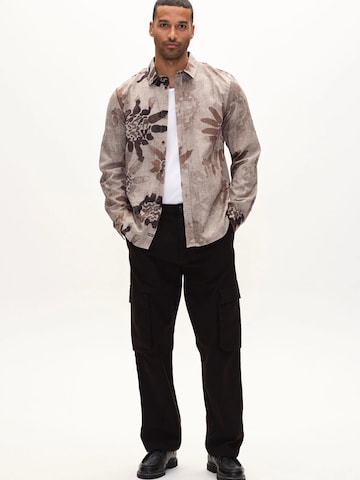 GABBA Regular Fit Skjorte 'New York S Dex' i beige