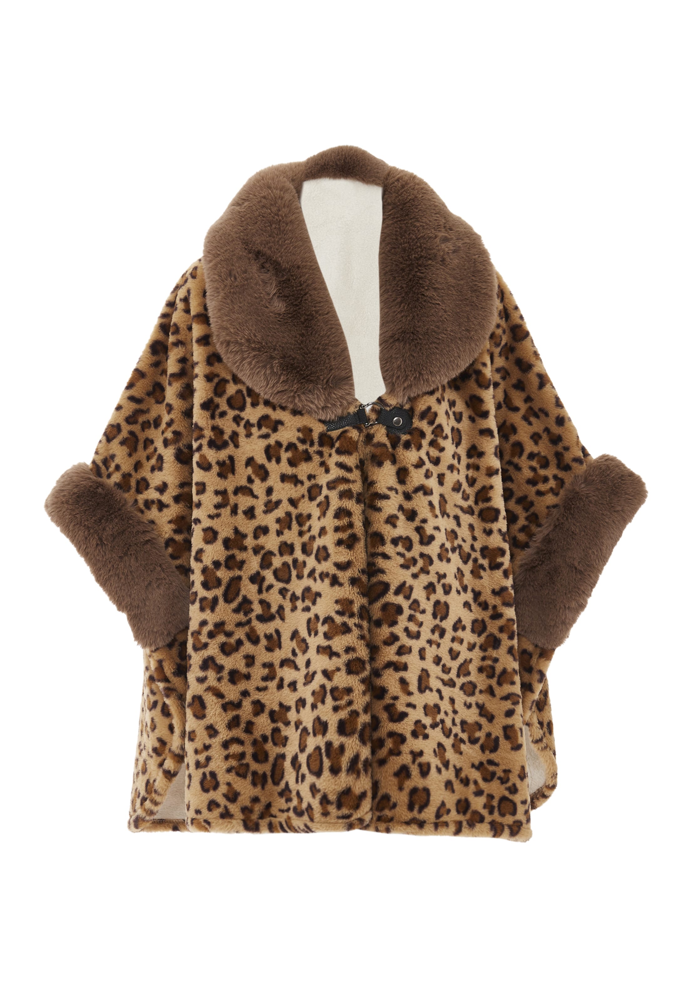 FRAULLY Cape in Brown: front