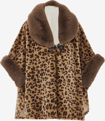 FRAULLY Cape in Brown: front