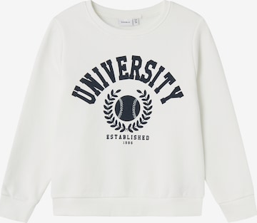 NAME IT Sweatshirt 'Tille' in White: front