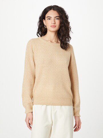 Pull-over 'Dansa' ICHI en beige : devant